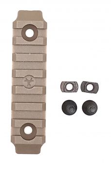Планка Пикатинни M-LOK 7 слотов, стеклонаполненный полиамид FDE ( Flat Dark Earth)(КК) (2)